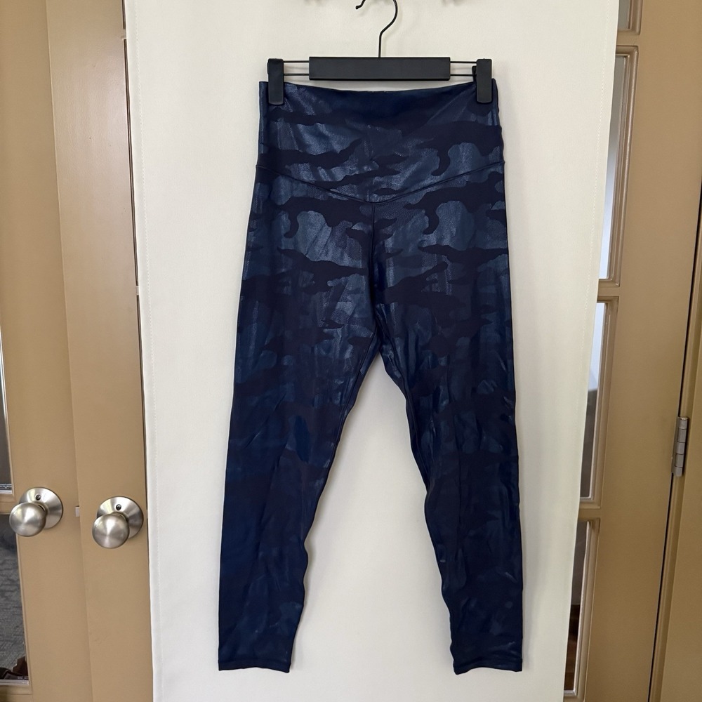 Offline By Aerie Womens Large Navy‎ Blue Real Me 7/8 Legging Work Out Athletic